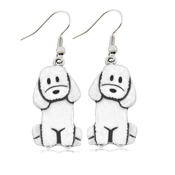 dangle & chandelier poodle earrings for women fashion jewelry boho cute dog drop statement earring pet lover gifts bijoux pendientes, Silver
dangle & chandelier poodle earrings for women fashion jewelry boho cute dog drop statement earring pet lover gifts bijoux pendientes, Silver