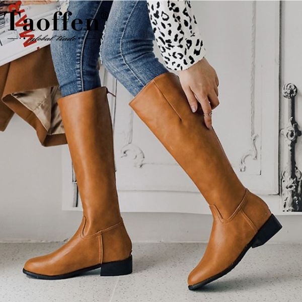 taoffen new fashion ridding boots mid calf round toe back zipper shoes vintage shoes cool female footwear autumn size 32-43, Black
taoffen new fashion ridding boots mid calf round toe back zipper shoes vintage shoes cool female footwear autumn size 32-43, Black
