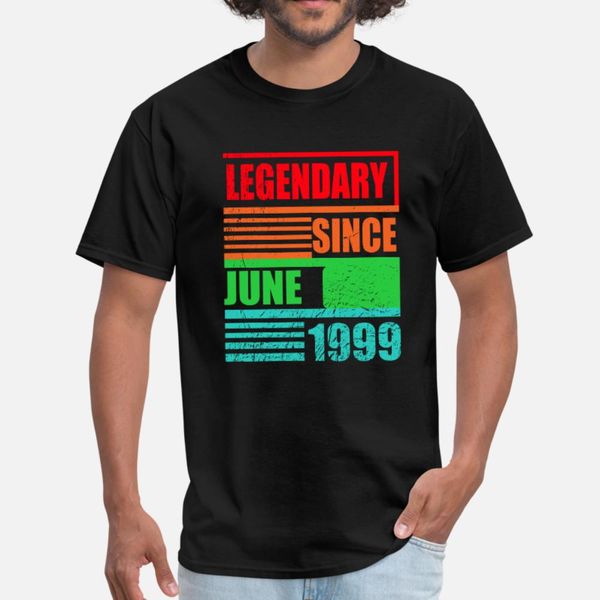 21th birthday legendary since june 1999 t shirt men knitted 100% cotton o-neck male cute authentic summer style novelty shirt
21th birthday legendary since june 1999 t shirt men knitted 100% cotton o-neck male cute authentic summer style novelty shirt