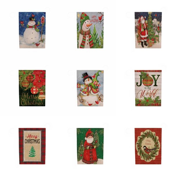 рождество сад флаги баннеры мультфильм pattern xmas theme anmal снеговик patterns партии декор флаг # 960