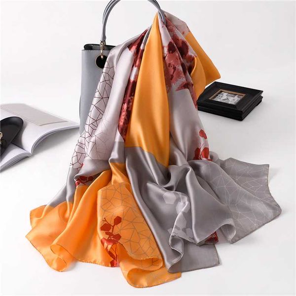foulard female silk scarf bandana floral print shawls and wraps large beach stole head scarves hijab bandana, Blue;gray
foulard female silk scarf bandana floral print shawls and wraps large beach stole head scarves hijab bandana, Blue;gray