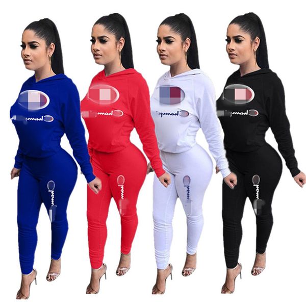 women champ letter tracksuit long sleeve hoodies t shirt + pants leggings 2 piece set hooded autumn outfits casual trend sportswear suit ins, White
women champ letter tracksuit long sleeve hoodies t shirt + pants leggings 2 piece set hooded autumn outfits casual trend sportswear suit ins, White