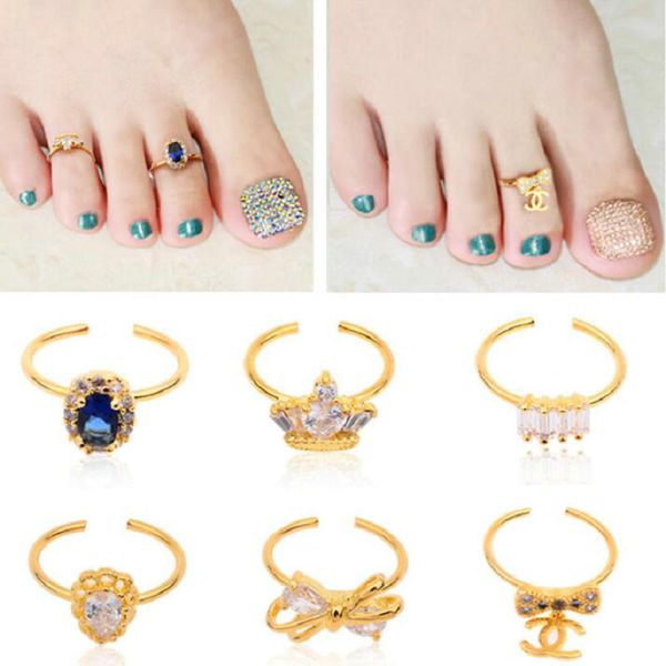 new bow crown rhinestone diamond toe nail rings gold alloy elegant women nail jewelry decoration tools, Silver;gold
new bow crown rhinestone diamond toe nail rings gold alloy elegant women nail jewelry decoration tools, Silver;gold