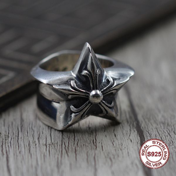 s925 pure silver men's ring personality restoring ancient ways punk style extra thick pentagram classic ring gift to your lover
s925 pure silver men's ring personality restoring ancient ways punk style extra thick pentagram classic ring gift to your lover