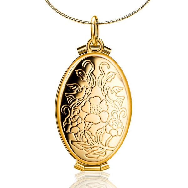 european and american wild flower p box necklace can be opened to put 4 pictures personalized p box gold-plated jewelry, Silver
european and american wild flower p box necklace can be opened to put 4 pictures personalized p box gold-plated jewelry, Silver