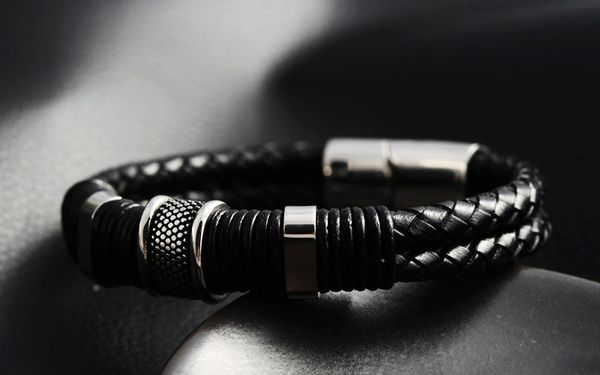 wholesale Stainless Steel Braided black Leather Bracelet for Men Cuff Bracelet Magnetic Clasp 7.5-8.5 inches
wholesale Stainless Steel Braided black Leather Bracelet for Men Cuff Bracelet Magnetic Clasp 7.5-8.5 inches