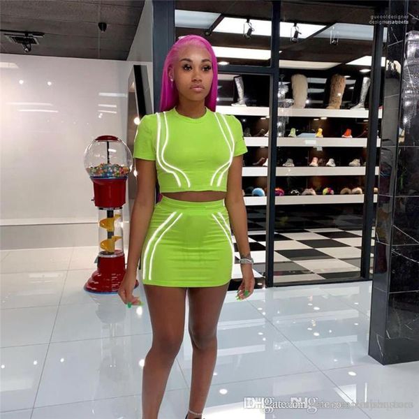 womens reflective 2pcs dress female panelled slim sports set fashion designer ladies dress summer, White
womens reflective 2pcs dress female panelled slim sports set fashion designer ladies dress summer, White