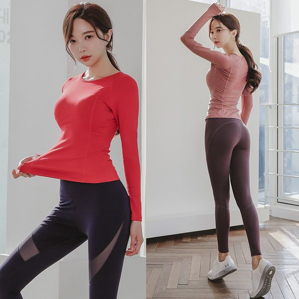 women tracksuit yoga gym sets workout fitness running mesh knitted gym set sportswear long sleeve high waist yoga leggings, White;red
women tracksuit yoga gym sets workout fitness running mesh knitted gym set sportswear long sleeve high waist yoga leggings, White;red