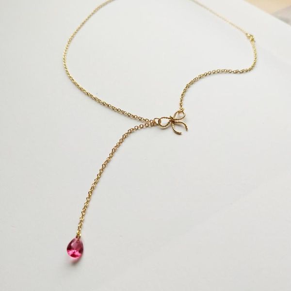 chains 925 sterling silver gold butterfly knot sideways bow necklace rose red teardrop zircon drop female choker women jewelry
chains 925 sterling silver gold butterfly knot sideways bow necklace rose red teardrop zircon drop female choker women jewelry