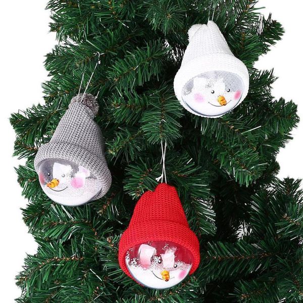 party decoration 1*transparent snowman christmas ball knitted hat hanging pendant xmas decorations round kit home decor supplies
party decoration 1*transparent snowman christmas ball knitted hat hanging pendant xmas decorations round kit home decor supplies