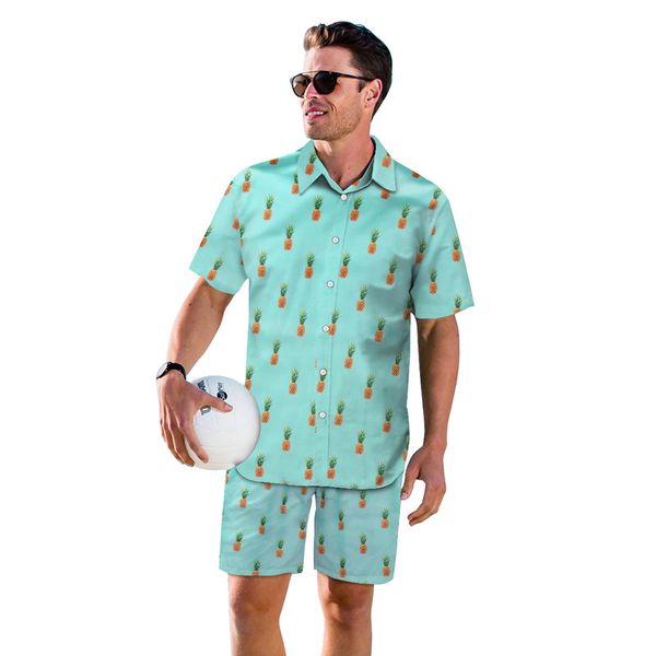 Fashion Holiday Tracksuit with pineapple print Beach Track Suits two pieces sets shirt +Jogger Pants Suits Clothing
Fashion Holiday Tracksuit with pineapple print Beach Track Suits two pieces sets shirt +Jogger Pants Suits Clothing