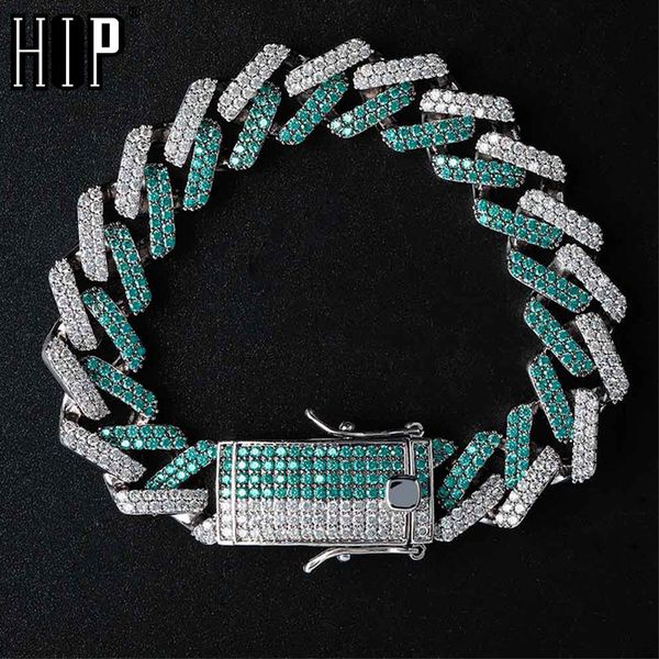 hip hop 14mm iced out cubic zircon mint blue cz miami cuban chain bracelet for men jewelry, Black
hip hop 14mm iced out cubic zircon mint blue cz miami cuban chain bracelet for men jewelry, Black