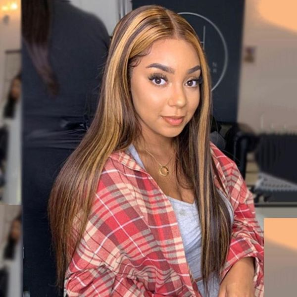 4x4 straight wig honey blond ombre color highlight 150% closure wig human hair wigs for women remy brazilian hair invisible, Black;brown
4x4 straight wig honey blond ombre color highlight 150% closure wig human hair wigs for women remy brazilian hair invisible, Black;brown