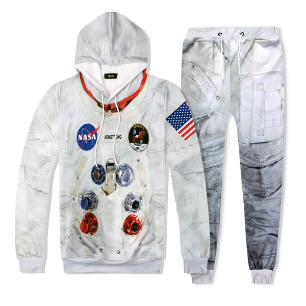 2020 men's nasa tracksuits space spring, autumn and winter 3d printed hooded sweater aviation sports couple suit, Gray
2020 men's nasa tracksuits space spring, autumn and winter 3d printed hooded sweater aviation sports couple suit, Gray