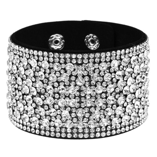 Mayforest Wide Leather Crystal Bracelets & Bangles For Women Girls Handmade Female Charms Cuff Bracelet Wristband Party Jewelry
Mayforest Wide Leather Crystal Bracelets & Bangles For Women Girls Handmade Female Charms Cuff Bracelet Wristband Party Jewelry