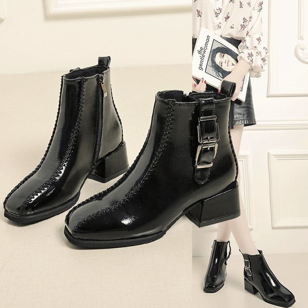 boots women's fashion low-women's boots autumn/winter 2020 new all-match square heel mid-heel short women, Black
boots women's fashion low-women's boots autumn/winter 2020 new all-match square heel mid-heel short women, Black