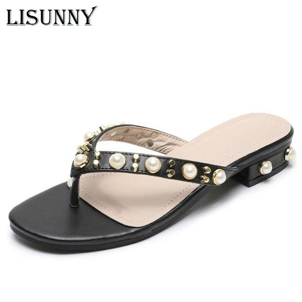 lisunny new 2020 summer style shoes women sandals fashion rhinestones flats bohemian style pearl thongs slippers women, Black
lisunny new 2020 summer style shoes women sandals fashion rhinestones flats bohemian style pearl thongs slippers women, Black