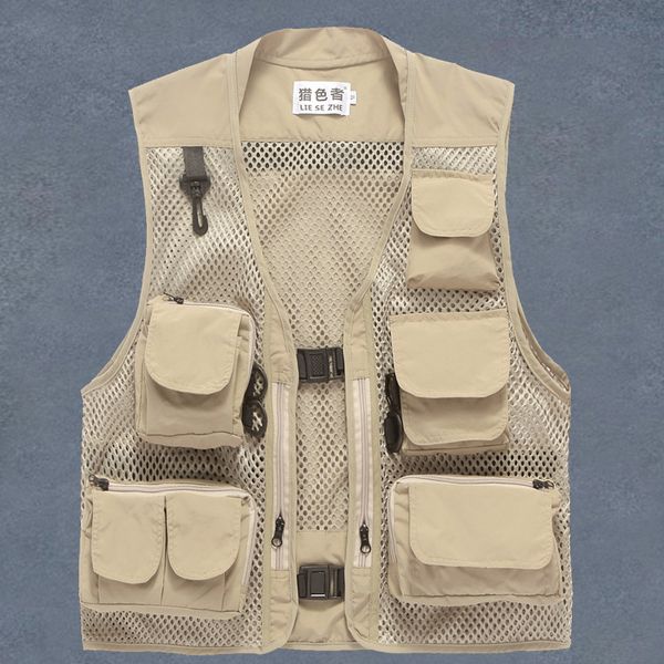 liesezhe men more mesh vest vest pocket summer pgraphy fishing volunteer volunteers work, Black;white
liesezhe men more mesh vest vest pocket summer pgraphy fishing volunteer volunteers work, Black;white