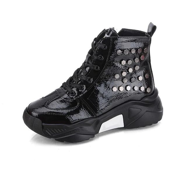 girls luxury rivet chunky sneakers leather waterproof boots female comfy autumn winter shoes women, Black
girls luxury rivet chunky sneakers leather waterproof boots female comfy autumn winter shoes women, Black