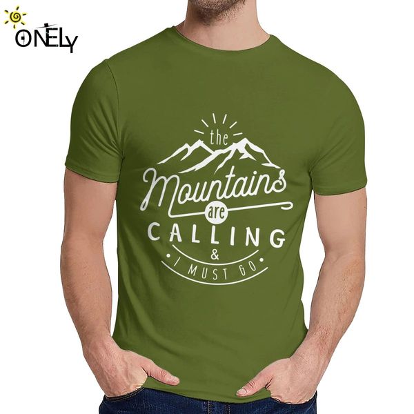 tee shirt the mountains are calling and i must go hiking climbing quality cotton casual man's o-neck vintage t shirt
tee shirt the mountains are calling and i must go hiking climbing quality cotton casual man's o-neck vintage t shirt