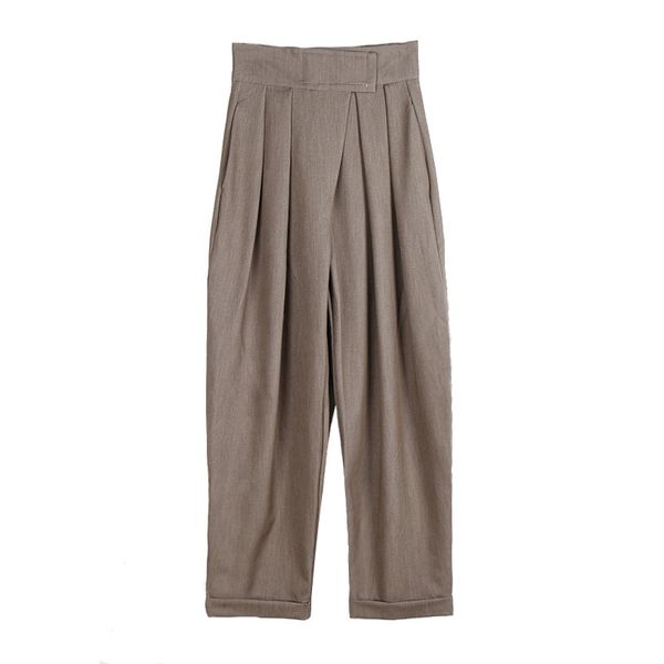 women's pants & capris spring and autumn ultra-wide hook loop slimming turnip loose flanging casual temperament for women, Black;white
women's pants & capris spring and autumn ultra-wide hook loop slimming turnip loose flanging casual temperament for women, Black;white