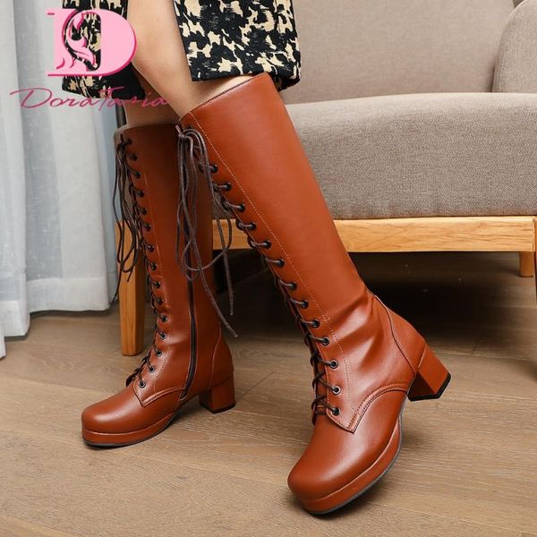 boots doratasia plus size 30-48 female knee high round toe cross tied zip thick heels women party office woman shoes, Black
boots doratasia plus size 30-48 female knee high round toe cross tied zip thick heels women party office woman shoes, Black