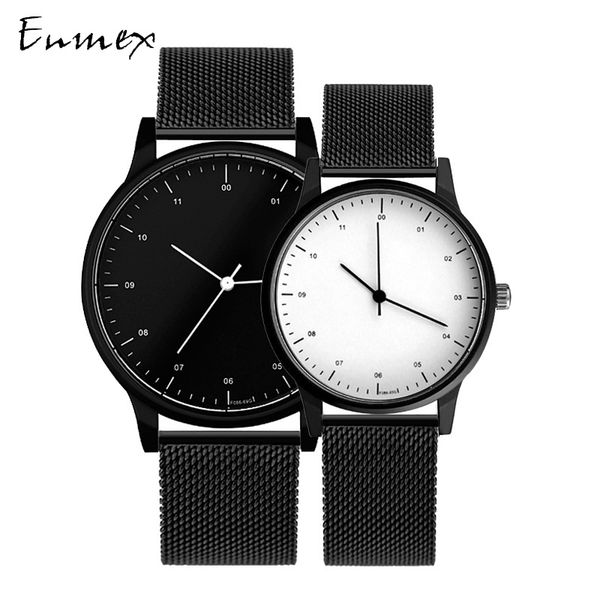 gift enmex cool couple watch wristwatch brief simple stylish stainless steel band casual quartz fashion lover's watch, Slivery;brown
gift enmex cool couple watch wristwatch brief simple stylish stainless steel band casual quartz fashion lover's watch, Slivery;brown