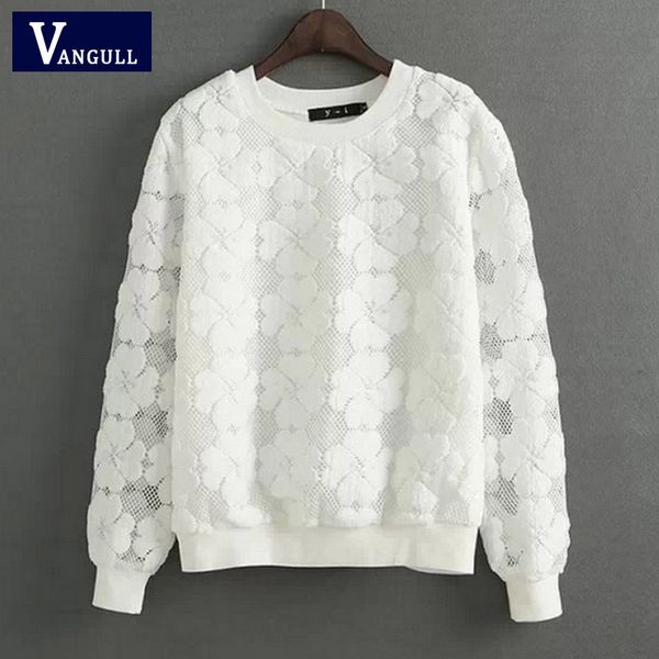 Vangull O-Neck Hedging Sweatshirt New Women Lace Hollow Out Female Hoodies All-Match Bottoming Sudaderas S~XXL Moletom Feminina
Vangull O-Neck Hedging Sweatshirt New Women Lace Hollow Out Female Hoodies All-Match Bottoming Sudaderas S~XXL Moletom Feminina