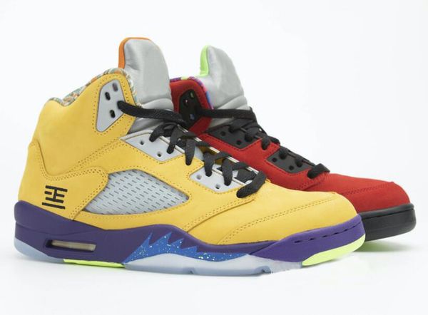 new 5 what the yellow and red basketball shoes men 5s what the sports sneakers with box
new 5 what the yellow and red basketball shoes men 5s what the sports sneakers with box