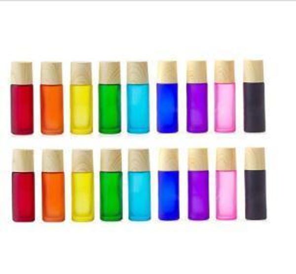 10ml essential oil roller ball bottle matte colorful wood grain cover portable convenience frosted thick glass refillable container
10ml essential oil roller ball bottle matte colorful wood grain cover portable convenience frosted thick glass refillable container