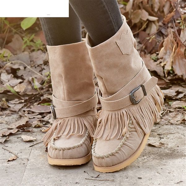 2020 new winter women's boots fashion tassel buckle women flat boots mid-calf warm women snow boots square-toe, Black
2020 new winter women's boots fashion tassel buckle women flat boots mid-calf warm women snow boots square-toe, Black