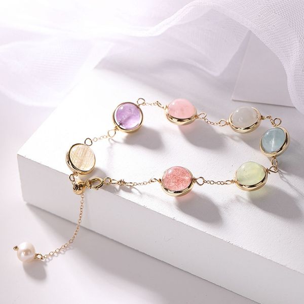 14k покрытие золотом braceletjapanese корейской версии простых женщины последняя дама мода клубника кристалл браслет
14k покрытие золотом braceletjapanese корейской версии простых женщины последняя дама мода клубника кристалл браслет