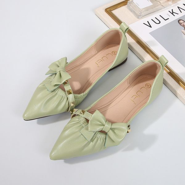 2020 woman butterfly-knot pointed toe flats loafers espadrilles grandam shoes women ballerina shallow pleated moccasins 34-43, Black
2020 woman butterfly-knot pointed toe flats loafers espadrilles grandam shoes women ballerina shallow pleated moccasins 34-43, Black
