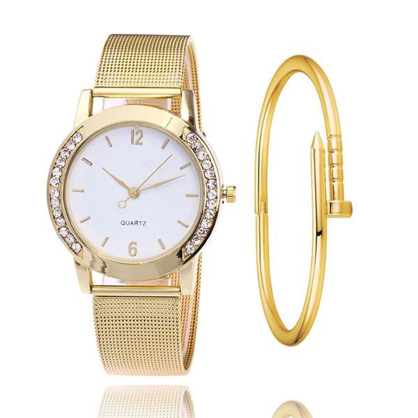 2020 real ms suit + amazon style bracelet watches han edition quartz concept set auger dial mesh belt neutral watch, Slivery;brown
2020 real ms suit + amazon style bracelet watches han edition quartz concept set auger dial mesh belt neutral watch, Slivery;brown