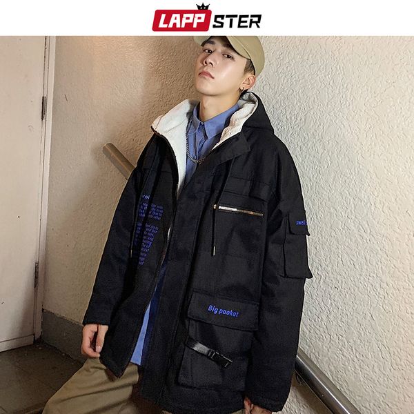 lappster wool winter jackets coats men 2020 hooded thick warm parka japanese streetwear korean fashions streetwear winter jacket, Black
lappster wool winter jackets coats men 2020 hooded thick warm parka japanese streetwear korean fashions streetwear winter jacket, Black