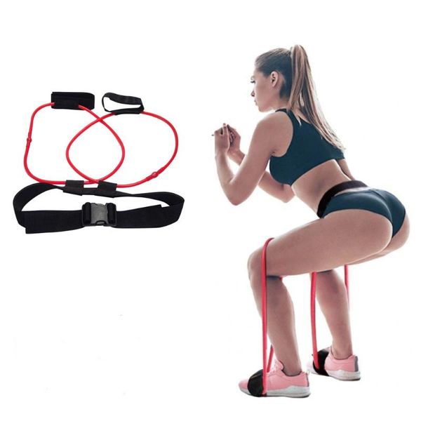resistance bands fitness booty bulegs muscle training adjust waist belt band elastic pedal equiment