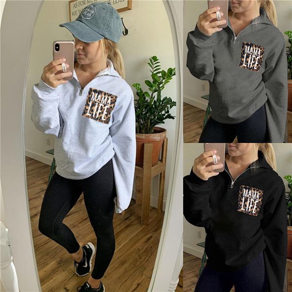 dropshipping autumn womens designer hoodie fashion loose lapel neck leopard letter patch sweatshirts casual female clothing, Black
dropshipping autumn womens designer hoodie fashion loose lapel neck leopard letter patch sweatshirts casual female clothing, Black