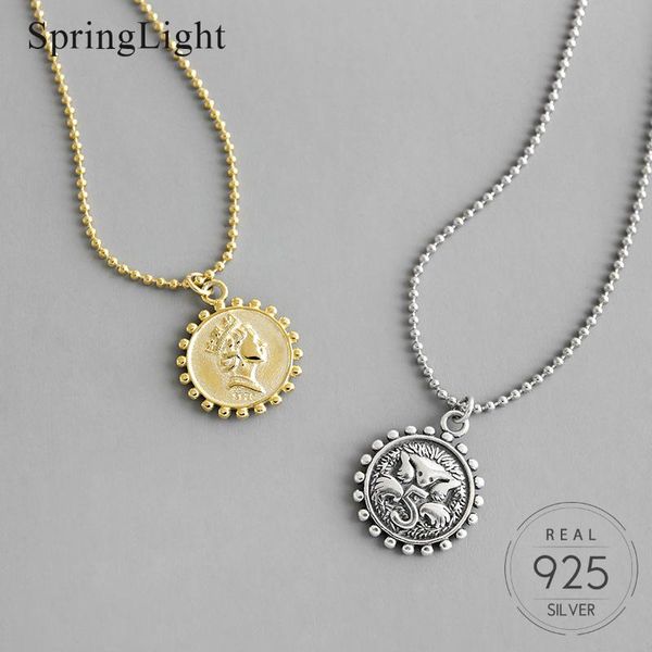 chains springlight retro portrait coin round bead pendant necklace real 925 sterling silver handmade fine jewelry for women
chains springlight retro portrait coin round bead pendant necklace real 925 sterling silver handmade fine jewelry for women
