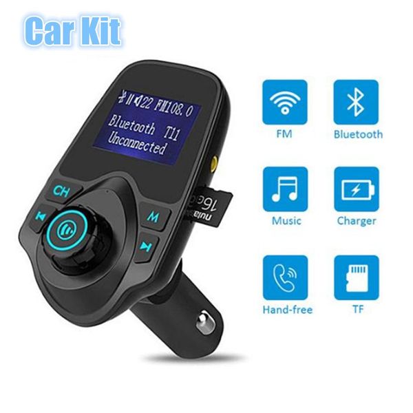 cgjxs1pcs new t11 bluetooth car kit handsfm transmitter mp3 music player dual usb car charger support tf card u disk player
cgjxs1pcs new t11 bluetooth car kit handsfm transmitter mp3 music player dual usb car charger support tf card u disk player