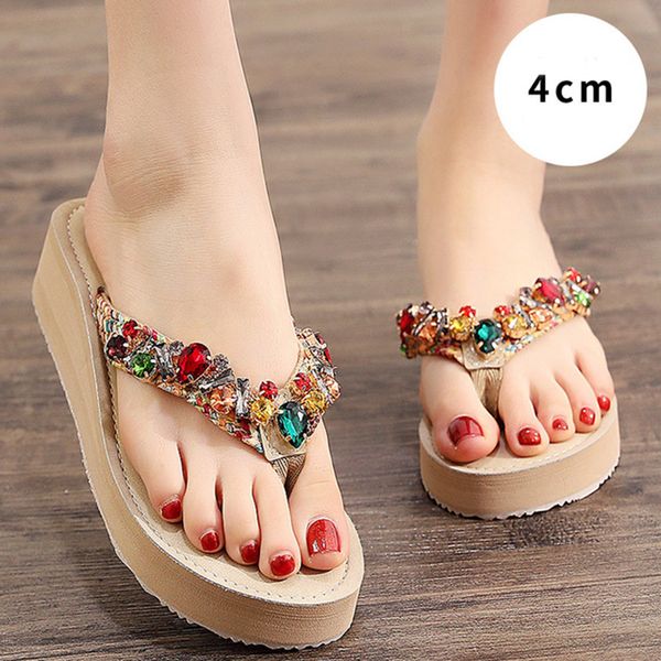 2020 new rhinestone net red sandals and slippers women summer fashion all-match platform flip flops women mid-heel beach shoes, Black
2020 new rhinestone net red sandals and slippers women summer fashion all-match platform flip flops women mid-heel beach shoes, Black