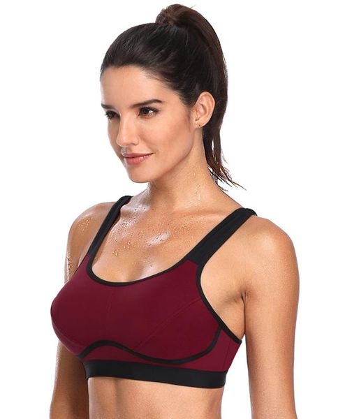 gym clothing women's full coverage control wirehigh impact workout sports bra, White;black
gym clothing women's full coverage control wirehigh impact workout sports bra, White;black