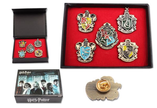 

harry botter college badge brooch magical school metal badges pin gryffindor ravenclaw slytherin hufflepuff brooches christmas gift