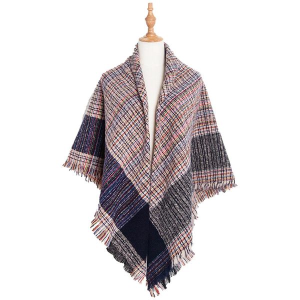 women men plaid scarf girls shawl 135*135cm grid wraps lattice neck scarves square pashmina winter neckerchief blankets ljja3486-6, Blue;gray
women men plaid scarf girls shawl 135*135cm grid wraps lattice neck scarves square pashmina winter neckerchief blankets ljja3486-6, Blue;gray