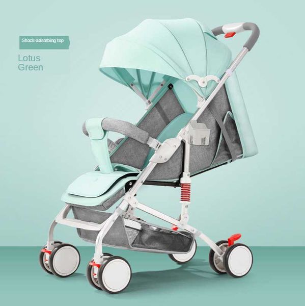 Selling Baby Stroller Can Sit And Lie Lightweight Folding Four-wheel Absorber Newborn Stroller Baby