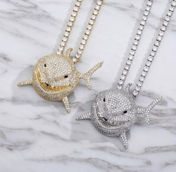 6ix9ine shark pendant full of zircon personality rap necklace hip hop men jewelry gift beaded charms005, Silver
6ix9ine shark pendant full of zircon personality rap necklace hip hop men jewelry gift beaded charms005, Silver
