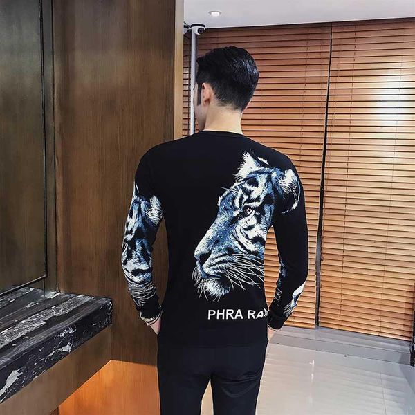 wolf print fashion club party prom men cloth knit sweater mens pullover homme business casual erkek kazak, White;black
wolf print fashion club party prom men cloth knit sweater mens pullover homme business casual erkek kazak, White;black
