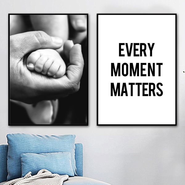 black white baby foot every moment matters quotes nordic posters and prints canvas painting wall pictures for living room decor
black white baby foot every moment matters quotes nordic posters and prints canvas painting wall pictures for living room decor