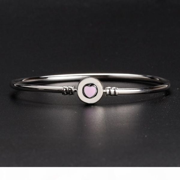 925 sterling silver white heart enamel bracelet original box for designer charms silver bracelet women bangle women's bracelets jewelry, Black
925 sterling silver white heart enamel bracelet original box for designer charms silver bracelet women bangle women's bracelets jewelry, Black