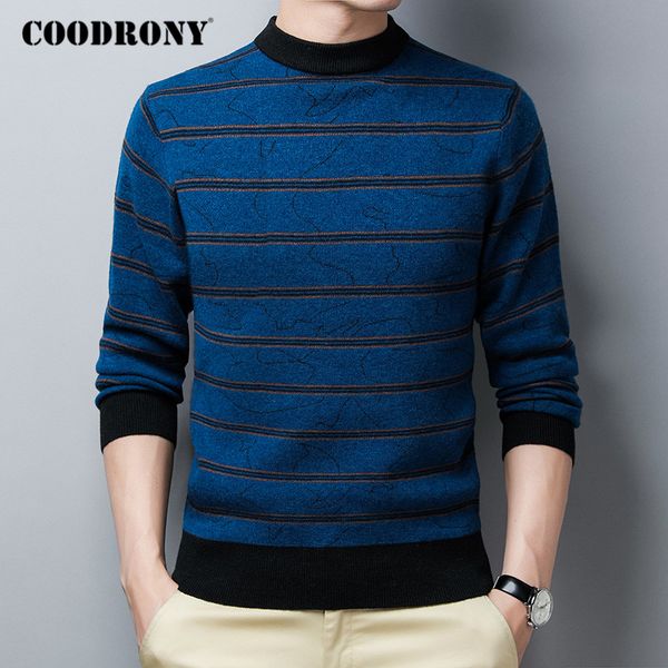 men's sweaters coodrony thick warm turtleneck winter sweater men pure merino wool fashion casual stripe jumper cashmere pullover c3048, White;black
men's sweaters coodrony thick warm turtleneck winter sweater men pure merino wool fashion casual stripe jumper cashmere pullover c3048, White;black
