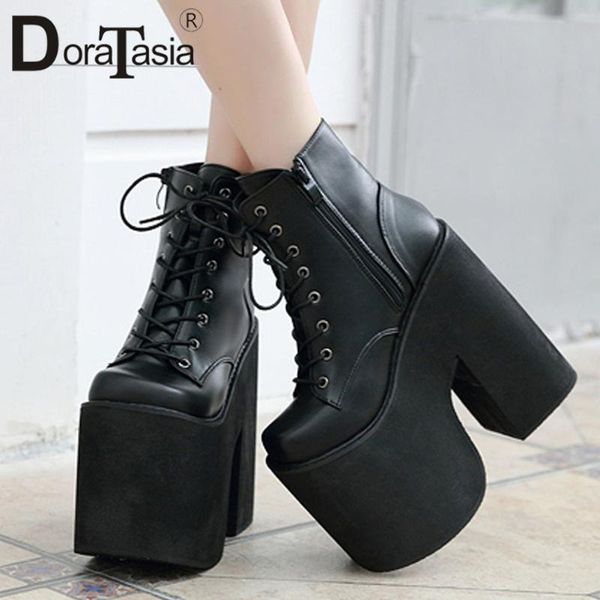 doratasia brand new ladies high platfrom boots fashion thick high heels boots women 2020 cross tied party office shoes woman, Black
doratasia brand new ladies high platfrom boots fashion thick high heels boots women 2020 cross tied party office shoes woman, Black